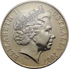20 Cents - Elizabeth II 4th Portrait - Surf Lifesaver