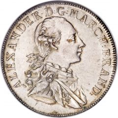 1 Thaler - Christian Frederick Charles Alexander