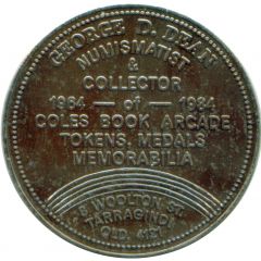 Medal - George Dean But one E.W. Cole