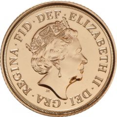 1/2 Sovereign - Elizabeth II 5th portrait, Sovereign Bicentenary