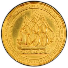 Medal Birkenhead Docks, gold