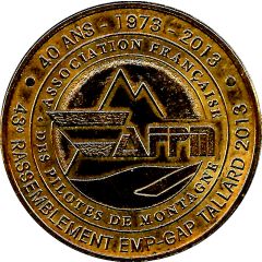 Monnaie de Paris Tourist Token - Association Française des Pilotes de Montagne