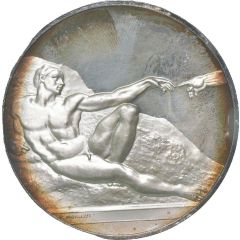 Medal - The Genius of Michelangelo The Creation of Adam
