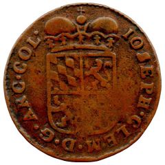 1 Liard - Joseph Clemens of Bavaria 1st type