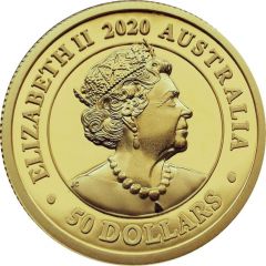 50 Dollars - Elizabeth II 6th Portrait - Piedfort Sovereign