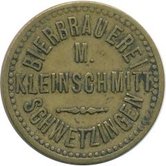 1/2 Liter Bier Bierbraurei M. Kleinschmitt, Schwetzingen