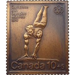 10+5 Cents - Canada Post Gymnastic, Montreal 1976 Olympiad