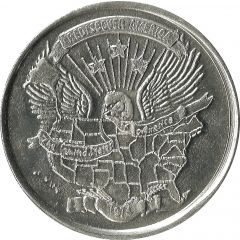 Mardi Gras Token - Krewe of Iris Rediscover America, New Orleans, Louisiana