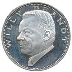 Medal - Chancellors and Presidents of Germany Willy Brandt