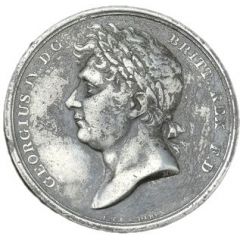 Medal - George IV Coronation, T. Halliday, white metal