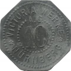 10 Pfennig - Nürnberg Victoria Werke A.G.