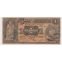 1 Peso El Banco Peninsular Mexicano