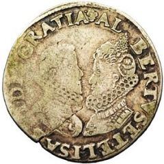 1 Silver Gulden - Albert and Isabella
