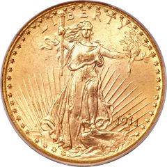 20 Dollars Saint-Gaudens - Double Eagle, With motto