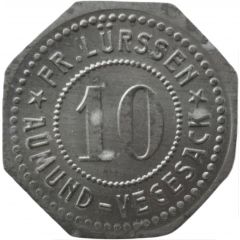 10 Pfennig - Aumund-Vegesack Fr. Lürssen