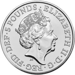 5 Pounds - Elizabeth II 5th portrait, Remembrance Day 2019