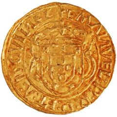 Cruzado - Manuel I Lisboa mint