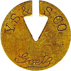 Telephone Token - Goetz Y.S. and S. Co. 15) (Chicago, Illinois