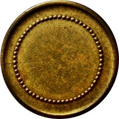 Blank Token with beads on 1 side