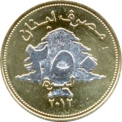 250 Līrah / Livres `Lucky Coin`
