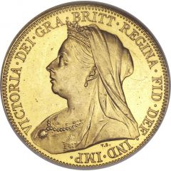 1 Sovereign - Victoria 3rd portrait