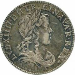 6 Blancs or Double Sol Parisis - Louis XIV