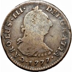 1 Real - Carlos III Colonial Milled Coinage