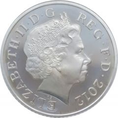 10 Pence - Elizabeth II 4th portrait, Royal Shield, Silver Proof