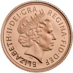 1/2 Sovereign - Elizabeth II 4th portrait
