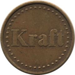 Coffee Machine Token Kraft with 42 beads and triangular mintmark, 21 mm
