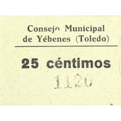 25 Céntimos Yébenes