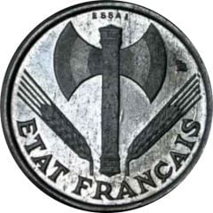 Essai - piéfort aluminium de 50 centimes Francisque