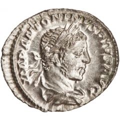 Denarius - Elagabalus P M TR P IIII COS III P P, Victory