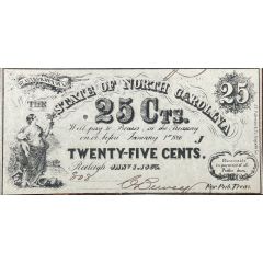 25 Cents State of North Carolina