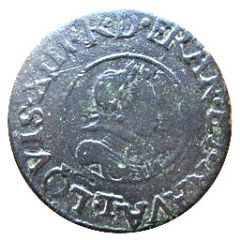 Denier Tournois - Louis XIII Nantes, 2nd type