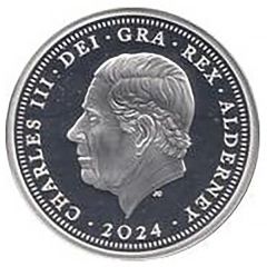 5 Pounds - Charles III D-Day, Silver Plated