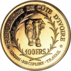 100 Francs CFA Félix Houphouët-Boigny