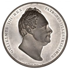 Medal - William IV Royal Berkshire Horticultural Society, white metal