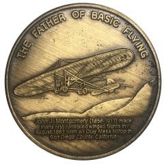 Medal - Chula Vista Coin Club John J. Montgomery