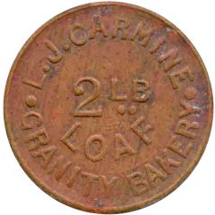 Bread Token - L.J. Carmine - Granity Bakery 2 Lb Loaf