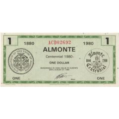 1 Dollar - Almonte Centennial Ontario