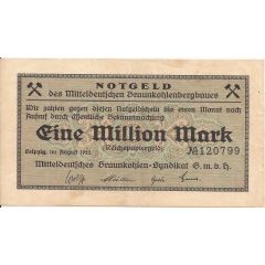 1 000 000 Mark Mitteldeutsches Braunkohlen-Syndikat