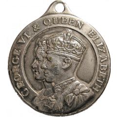 Medallion - George VI and Elizabeth Coronation Britannia