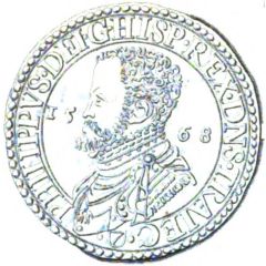 1 Daalder Piedfort of double weight - Philip II