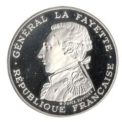 100 francs Egalité - La Fayette Piéfort argent