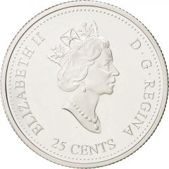 25 Cents - Elizabeth II Family, silver
