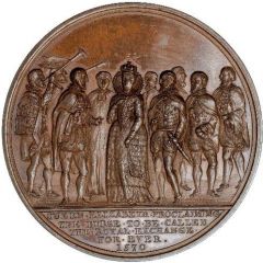 Medal - Victoria Royal Exchange, bronze