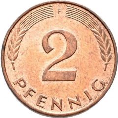 2 Pfennig magnetic - Pattern