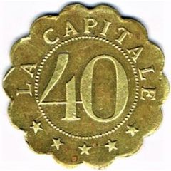 40 centimes - La Capitale - Paris 75
