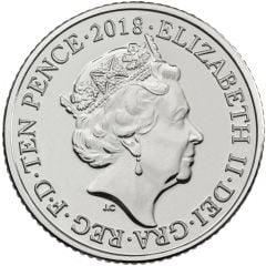 10 Pence - Elizabeth II 5th portrait, Q - Queuing